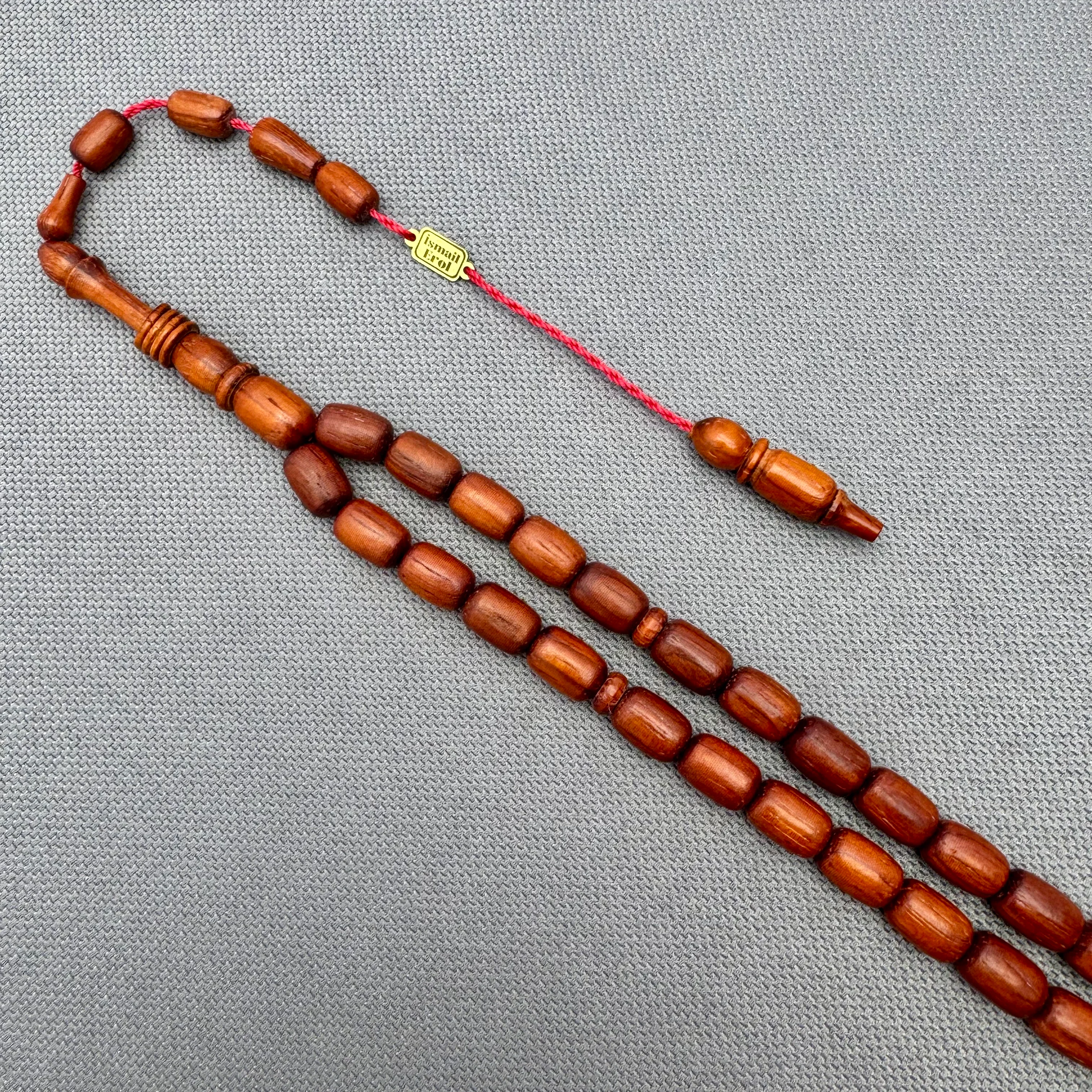 İsmail EROL Usta İşçilikli Özel Halkalı İmame Kan Ağacı Tespih